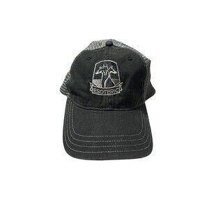 Esoteric Hat Black And Gray Snap Back Size Med Large Casual Bird Dog